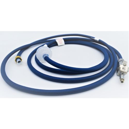 Water supply hose Assembly (braided blue) complete
